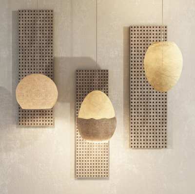 侘寂风吊灯3D模型下载